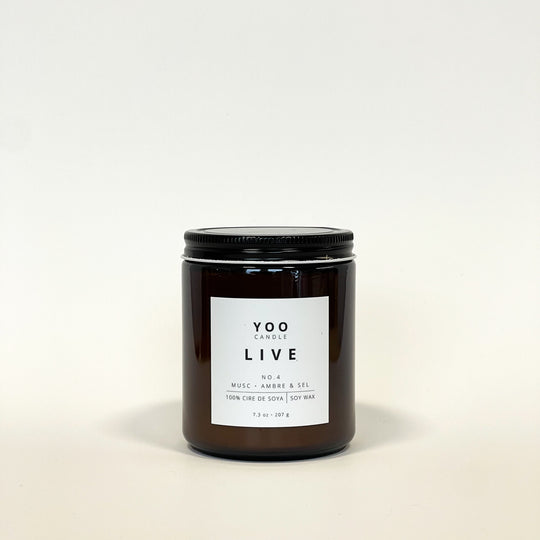 YOO LIVE – 7.3 OZ Soy Wax Candle