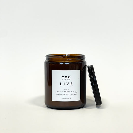 YOO LIVE – 7.3 OZ Soy Wax Candle