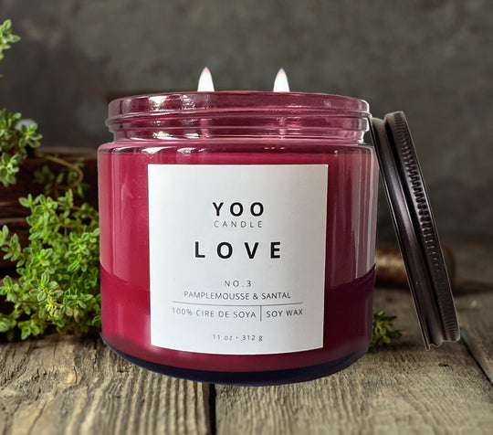 YOO LOVE – Pink Edition Soy Wax Candle 2 wicks