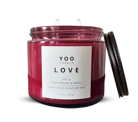 YOO LOVE – Pink Edition Soy Wax Candle 2 wicks