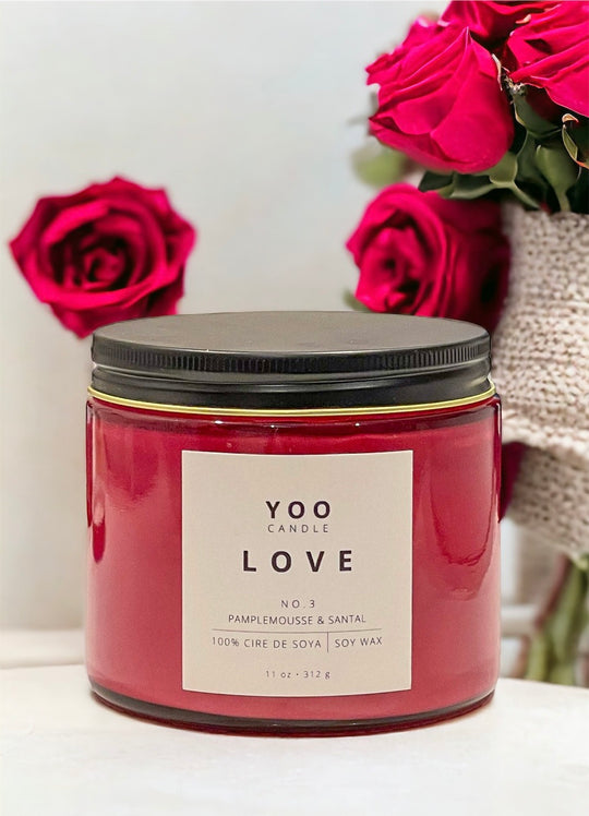 YOO LOVE – Pink Edition Soy Wax Candle 2 wicks