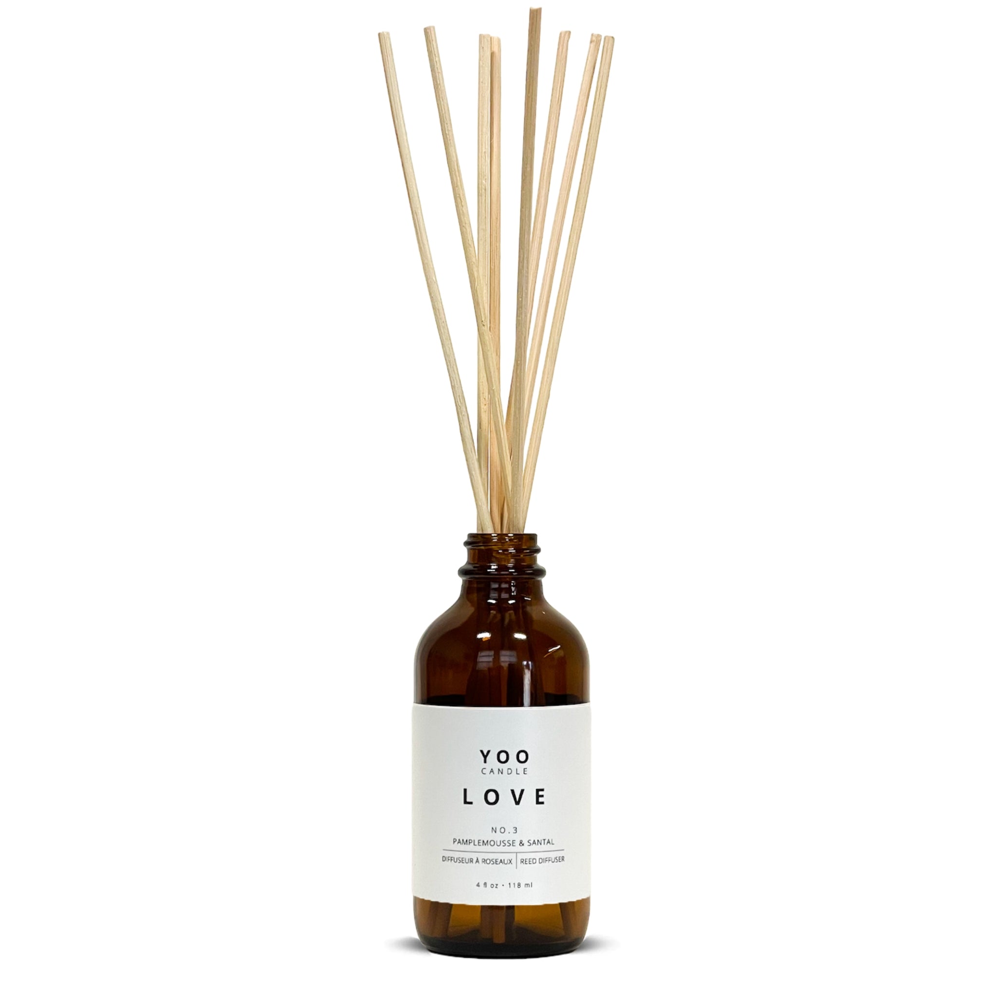YOO LOVE – 4 FL OZ Reed Diffuser – Yoocandle
